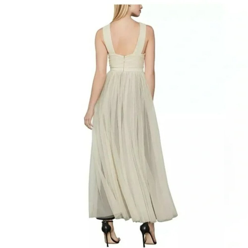 BCBGMAXAZRIA Overlay Walk-Through Jumpsuit. Sz S - Picture 6 of 9
